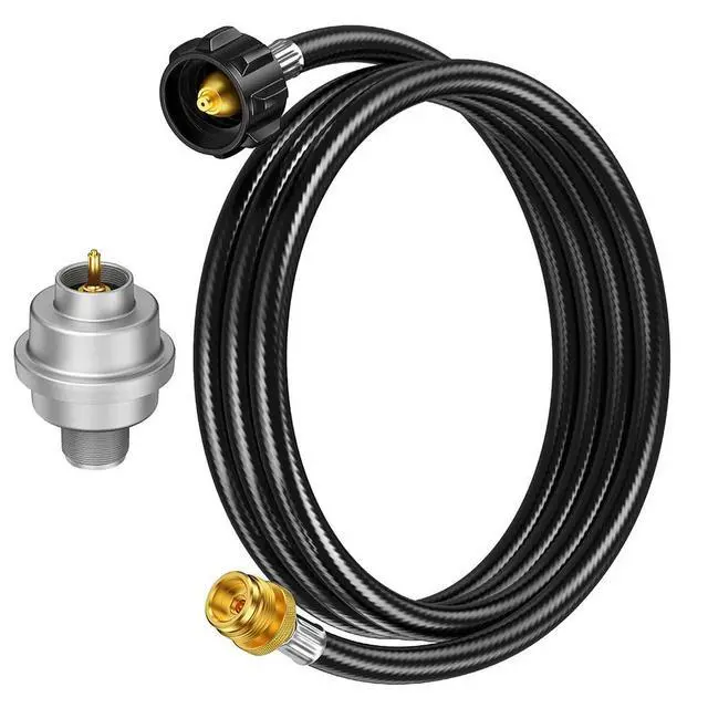 Alt view image 4 of 6 - Propane Adapter Hose 6FT with Detachable Fuel Filter Compatible with For Heaters Buddy For Heaters Grills and Stoves
