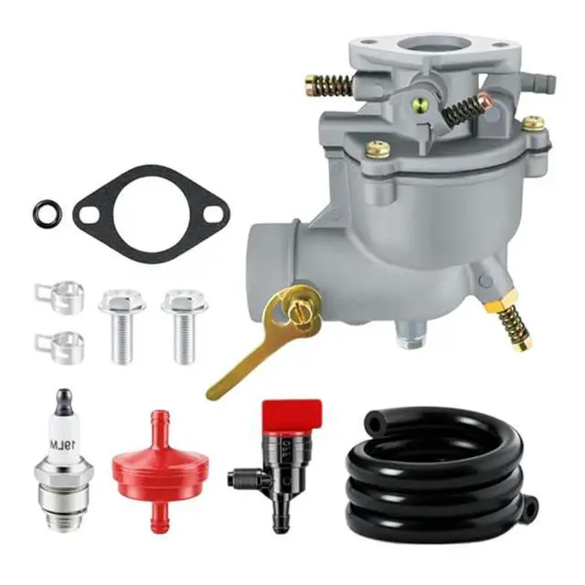 Alt view image 5 of 6 - Carburetor Kit for Troybilt 789Horizontal Engine Models Compatible with Part Numbers 390323 394228 398170
