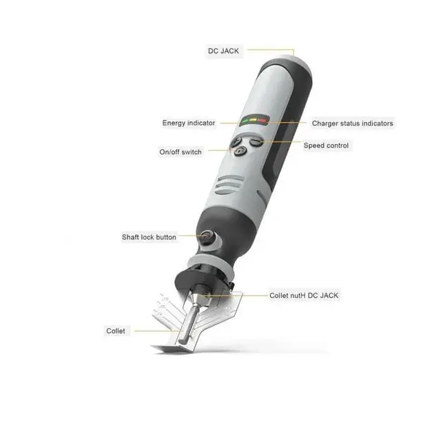 Alt view image 6 of 6 - Cordless Chainsaw Sharpener Electric Handheld High Speed Diamond Sharpening Bits Power Tool Sets Taladros Accessories Taladro
