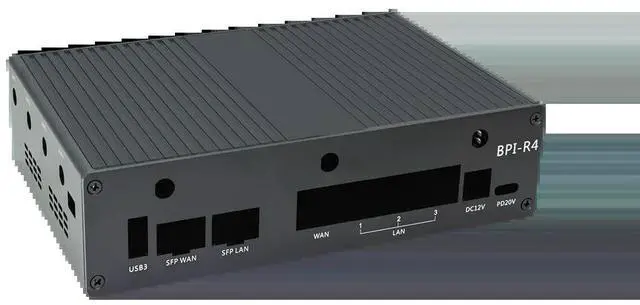 Alt view image 6 of 6 - Banana Pi BPI-R4 Aluminum Case for Banana Pi BPI-R4 Development Board Accessories