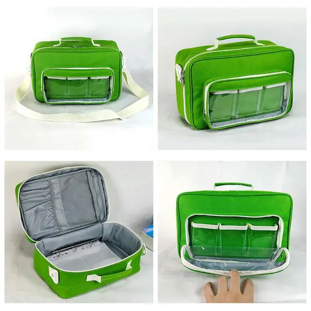 Alt view image 5 of 6 - Grain Organizer Box Ensures Safe Handling of 120 Grain Envelopes with Double Zippers Sturdy Handle and Adjustable Strap