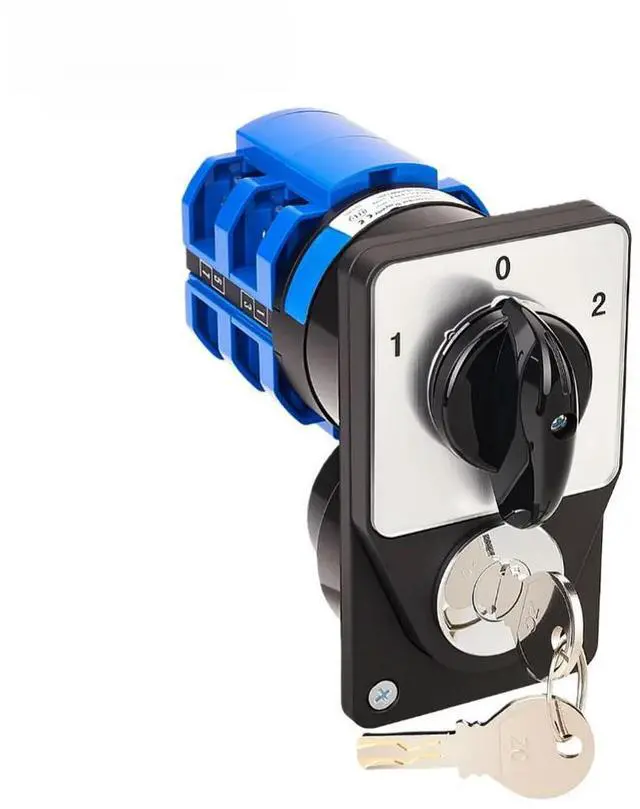 Alt view image 6 of 6 - Rotary Changeover Switch SZW26 63/D202.2YS 3 Position 2 Section Electronic Lock AC440V 63A Short Circuit Capacity