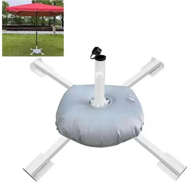 Alt view image 6 of 6 - Adjustable l Parasol Stand with Water Bag Foldable for Easy Transport Stable Base for Various Outdoor Applications