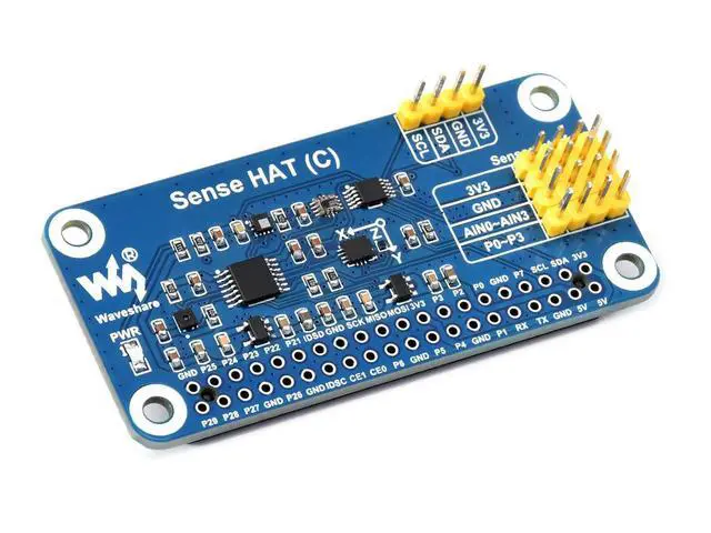 Alt view image 4 of 6 - Sense HAT (C) for Raspberry Pi, Onboard Multi Powerful Sensors, Supports External Sensors