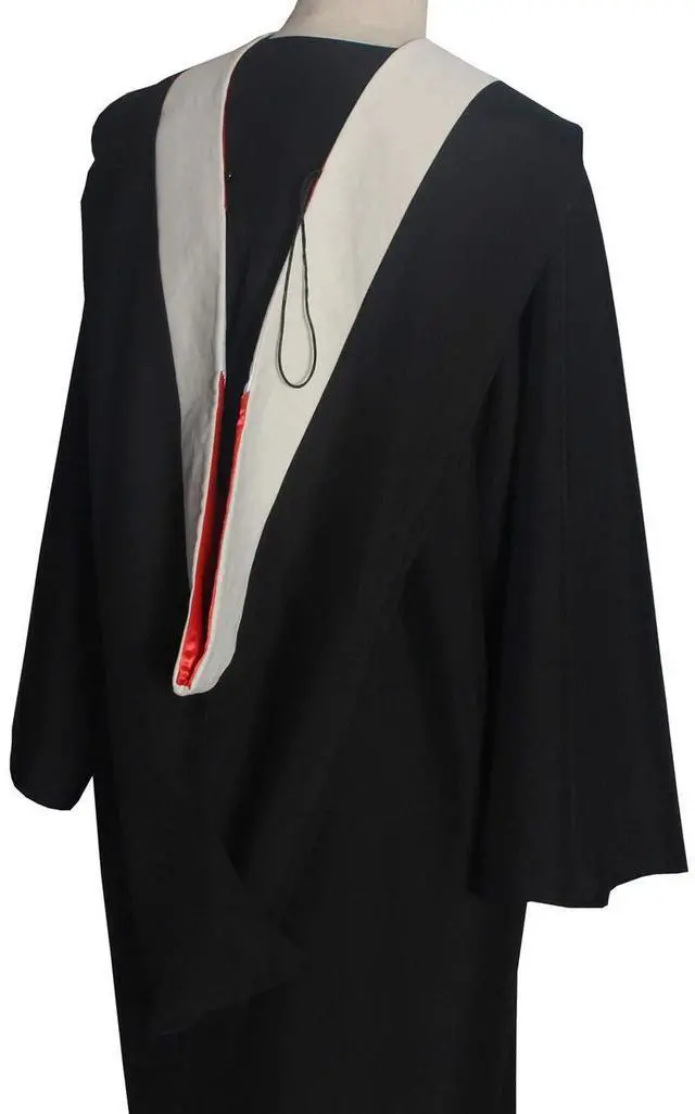 Alt view image 2 of 5 - Master Hood Graduation Academic Regalia, 42 Inch Velvet Trim Satin Lining | Premium velvet trim with satin lining and chevron design, crafted for schools, degrees, and graduation ceremonies