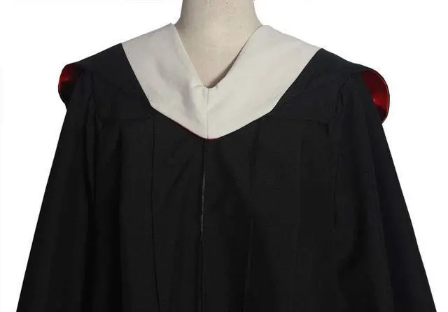 Alt view image 5 of 5 - Master Hood Graduation Academic Regalia, 42 Inch Velvet Trim Satin Lining | Premium velvet trim with satin lining and chevron design, crafted for schools, degrees, and graduation ceremonies