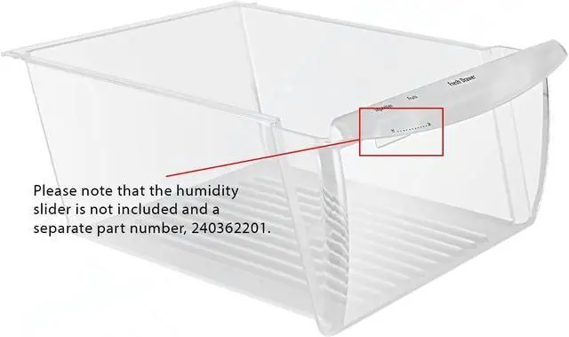 Alt view image 4 of 5 - UPGRADED Appliance 240351061 Crisper Bin Compatible with Frigidaire Refrigerator