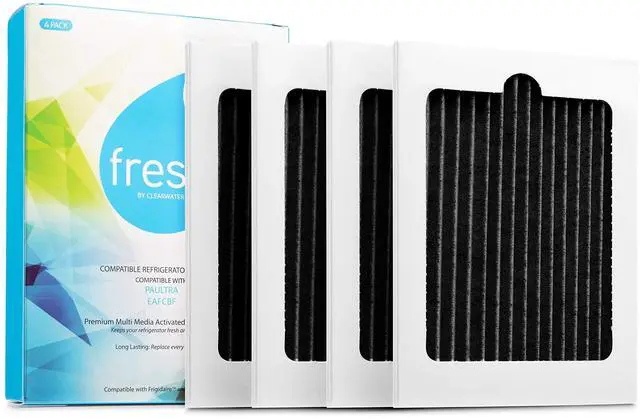 Main image of FRESH Paultra Refrigerator Air Filter Replacement for Frigidaire and Electrolux EAFCBF, Compatible with Paultra, PureAir Ultra, 242061001, 241754001 - (4 Pack) Air filter by