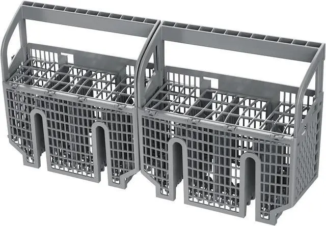 Main image of 00675794 Genuine OEM Dishwasher Silverware Basket, Gray, Replacement Cutlery Basket