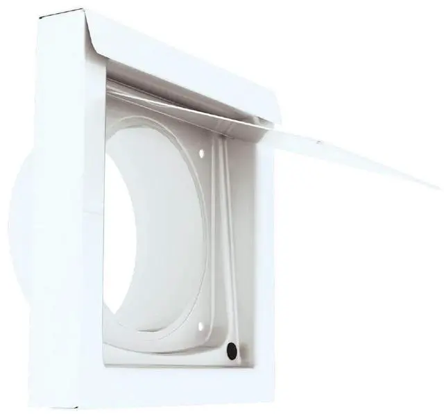 Main image of 4 Inch Dryer Vent Guard | Dryer Vent Cover Outside | Exhaust Exterior Vent Cover | Bathroom and Dryer Vent Cover | Dryer Vent Cover for Dryer Vent Pipe | Wall Cap | Dryer Vent Covers (4" - White)