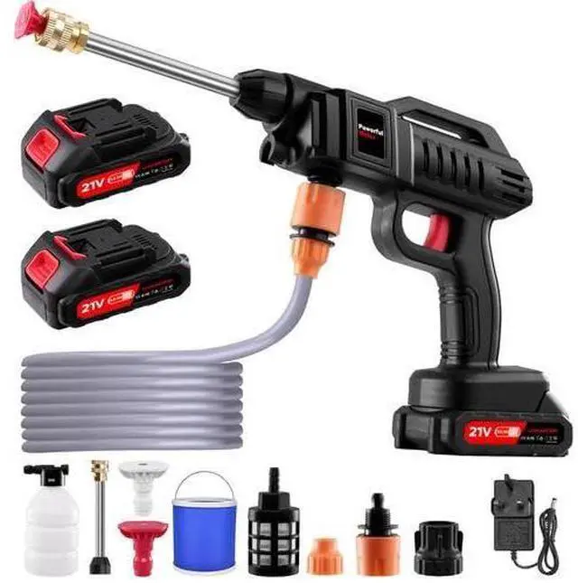 Main image of Cordless Portable Washer, Handheld Washer, Battery Operated Washer with 5M Elastic Hose for Car Home with Bucket