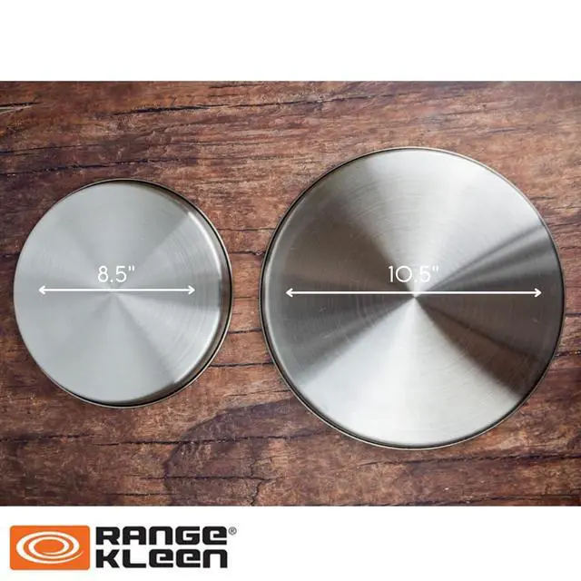Alt view image 3 of 5 - 550 Stainless Steel Round Burner Kovers, Set of 4