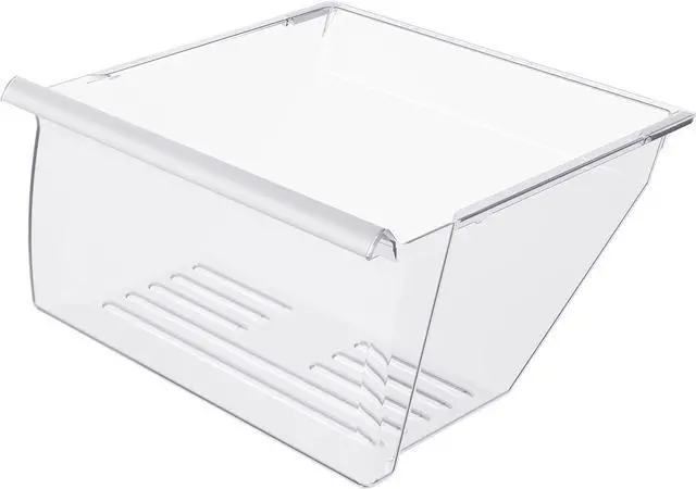 Main image of WP2188664 Lower Crisper Pan Drawer Compatible with Whirlpool | (Lower) Replacement for Compatible with Whirlpool, Kenmore, Maytag, Kitchen Aid Refrigerator W/White Handle