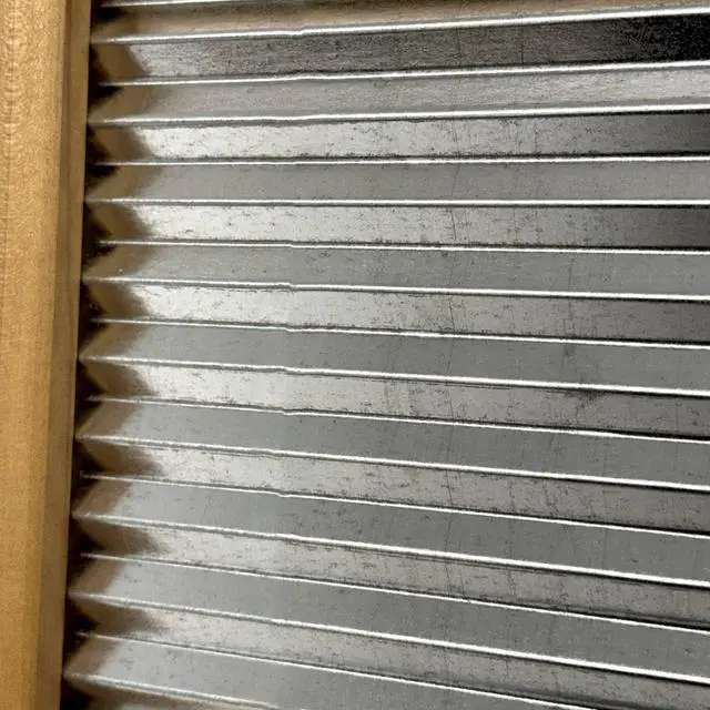 Alt view image 4 of 6 - Galvanized Steel Manual Washboard, Rub-A-Dub, Wavy, V Crimp, for Function, Decor, or Music, Small 18 in x 8.5 inches