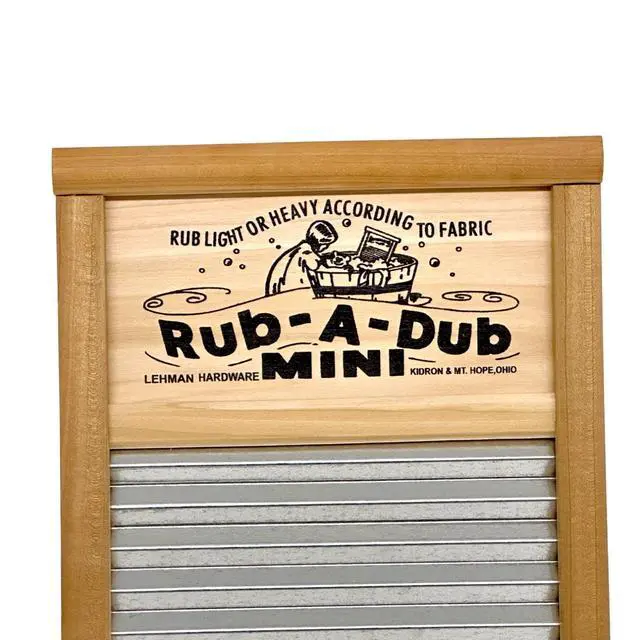 Alt view image 5 of 6 - Galvanized Steel Manual Washboard, Rub-A-Dub, Wavy, V Crimp, for Function, Decor, or Music, Small 18 in x 8.5 inches