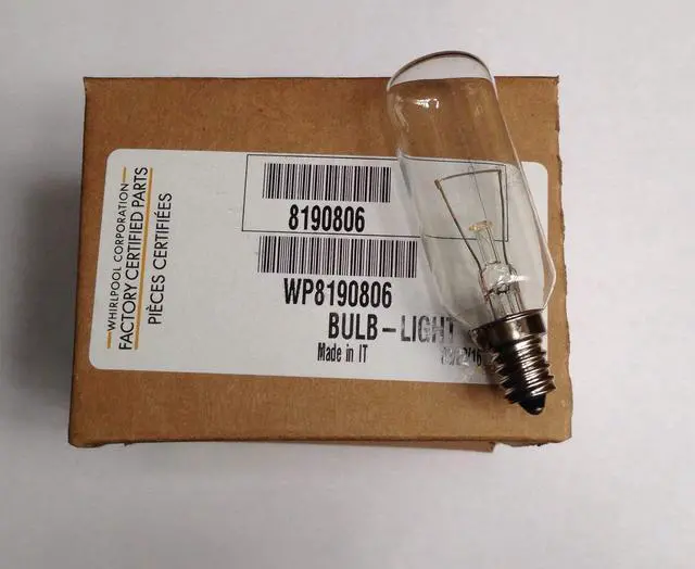 Main image of (Ship from USA) Whirpool 8190806 Genuine OEM Range Vent Hood Light Bulb 40 W /ITEM NO#8Y-IFW81854282482
