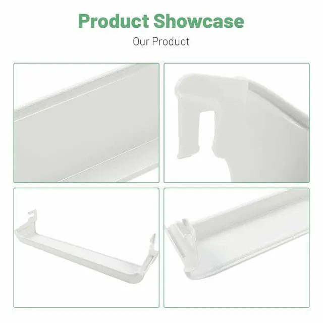 Alt view image 7 of 7 - 240338101 Refrigerator Door Bin Shelf Compatible with Frigidaire or Kenmore Refrigerator for 891051 PS429873 Replacement only White ABS Plastic AP2115860