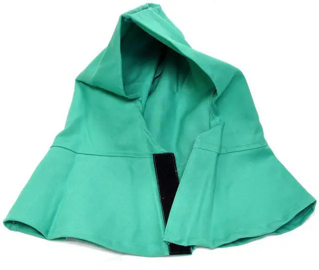 Main image of Tillman 6010 9 oz. Green Westex Full Welding Hood w/ Neck and Chest Drape