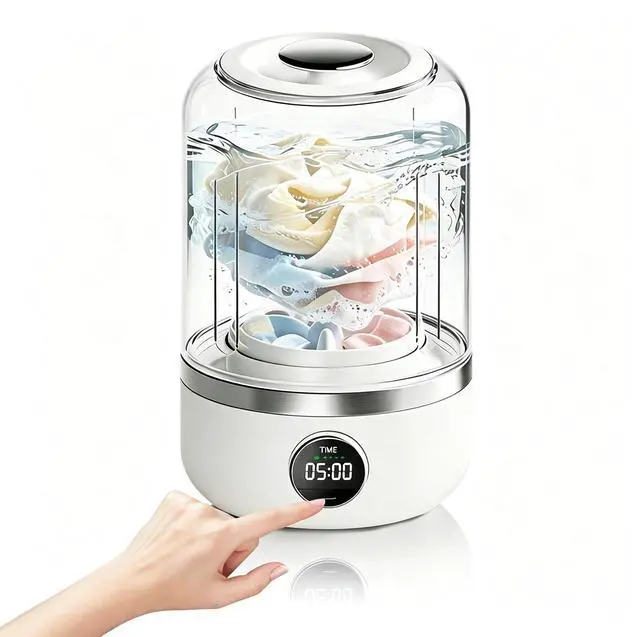 Main image of Portable 1.2L Mini Underwear Washing Machine with Quiet Touchscreen Design | Ultra-Compact & PortableSpecialized CapacityIntuitive TouchscreenQuiet & Low-Noise Operation