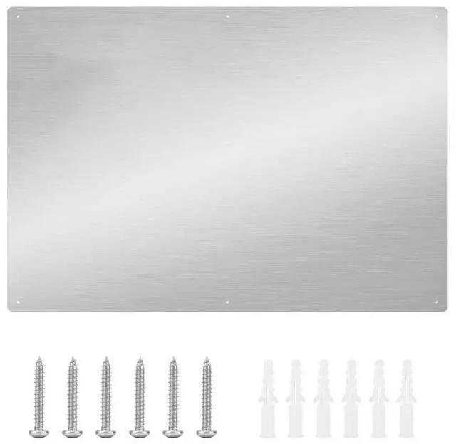 Main image of 30" x 16" Thicken Heavy Range Hoods Stainless Steel Backsplash,Panel Splatter Guard for Stovetop,6 Pre Drilled Holes for Easy Installation,Keep the Walls Clean, Bright and Beautiful (30" x 16")