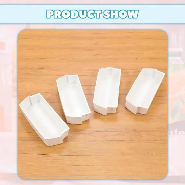 Alt view image 6 of 7 - 2187172 Replacement Refrigerator Door Bin Shelf Compatible with Most Roper, Kitchenaid, Kirkland and Whirlpool models Refrigerator Door Bin White - 4 PCS
