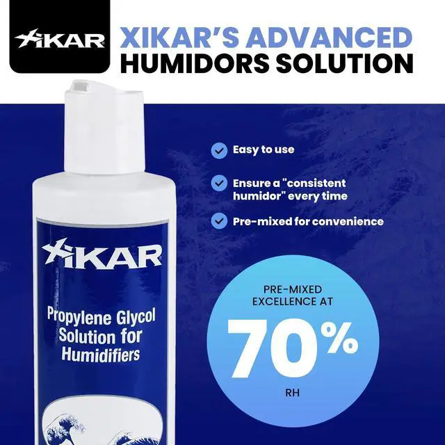 Alt view image 2 of 5 - Humidor Solution - Premium Pre-Mixed Propylene Glycol for 70% Relative Humidity Maintenance for Reliable Humidification, 8 Fl Oz (Pack Of 2)