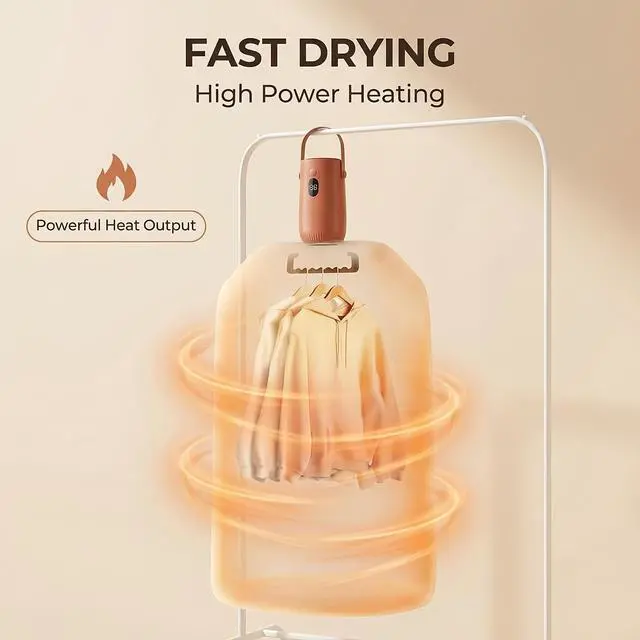 Alt view image 2 of 7 - 2026 Upgraded Portable Clothes Dryer, Compact & Lightweight Travel Essential, Perfect for Camping, Hotel, and Small Apartments