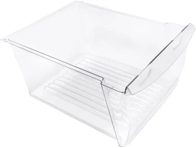 Main image of 240351061 Upper Crisper Pan Compatible with Frigidaire Refrigerator Freezer Crisper Drawer Replacement for 240351005 240351062 Plastic (PC) Clear