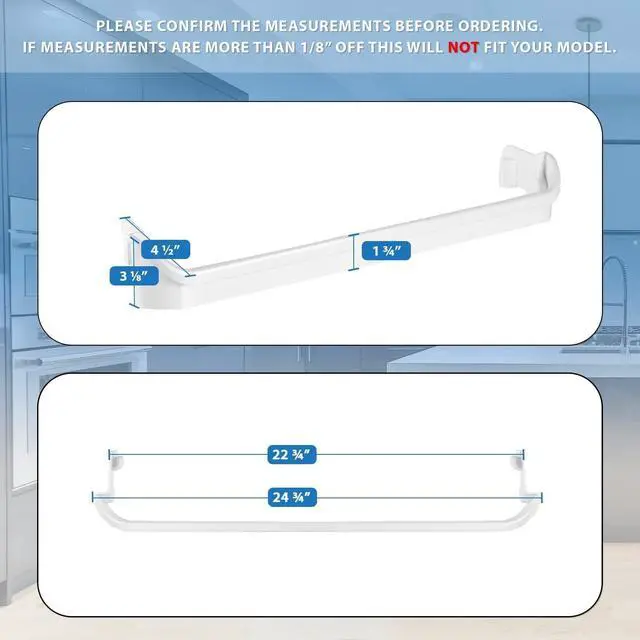 Alt view image 2 of 5 - Appliance UPGRADED 240534901 Door Shelf Rack Bar Compatible with Frigidaire or Kenmore Refrigerator