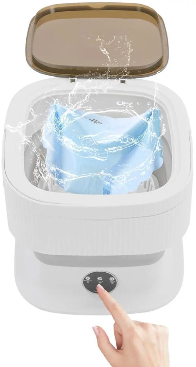 Main image of Portable Washing Machine, 10L Large Capacity Portable Washing Machine - Foldable Mini Washer 3 Intelligent Modes for Deep Cleaning Underwear, Socks, Clothes, Pet Supplies