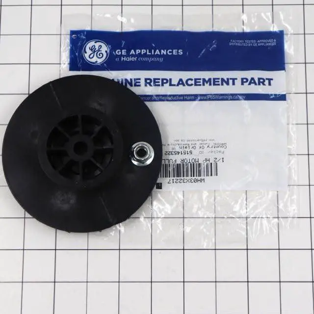 Main image of WH03X32217 Washing Machine 1/2 hp Motor Pulley & Nut