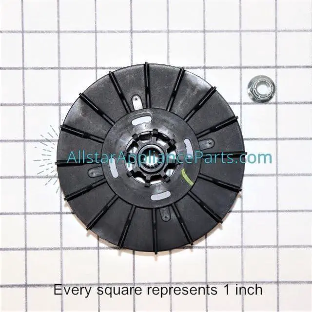 Alt view image 4 of 4 - WH03X32217 Washing Machine 1/2 hp Motor Pulley & Nut