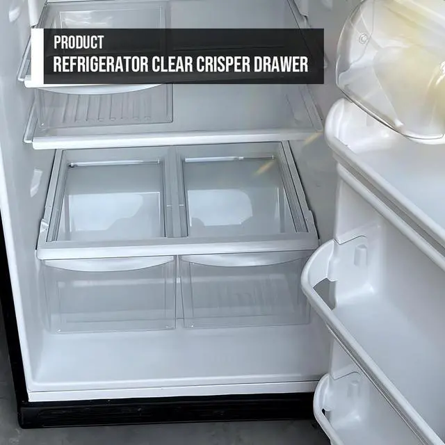 Alt view image 4 of 7 - Refrigerator Crisper Drawer Pan Replacement | for Frigidaire Kenmore Crosley Westinghouse Gibson Kelvinator