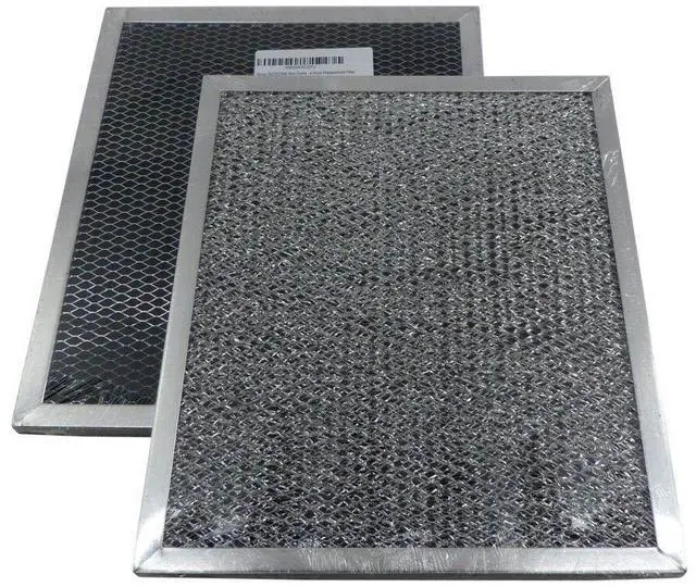 Main image of 2 Pack 97007696 Range Hood Grease Mesh Charcoal Carbon Combo Filter Replacement for Broan Nutone 6105C, 41F, 97005687 - Size 8.75 x 10.5 x.44 Inches