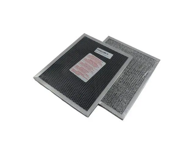 Alt view image 2 of 6 - 2 Pack 97007696 Range Hood Grease Mesh Charcoal Carbon Combo Filter Replacement for Broan Nutone 6105C, 41F, 97005687 - Size 8.75 x 10.5 x.44 Inches