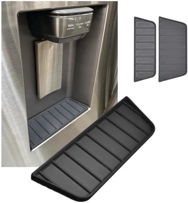 Main image of Refrigerator Drip Catcher Trays for Samsung Refrigerators, Exact Fit, Select Models (Slate Grey, 3")