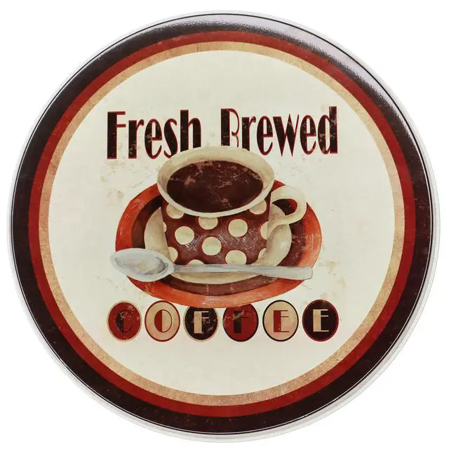 Alt view image 4 of 7 - Burner Covers For Electric Stovetop, Decorative Lightweight Tin Covers, Set of 4 (2-8 inch & 2-10 inch), Conceals Messy Drip Pans, Coffee