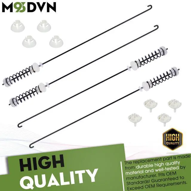 Alt view image 3 of 6 - Suspension Rod Kit Replacement For Kenmore 110.21292013 110.5142512 110.5142510 110.5072010 110.5072011 110.5142511 110.5072012 7MKTWS300DW0 Washing Machine