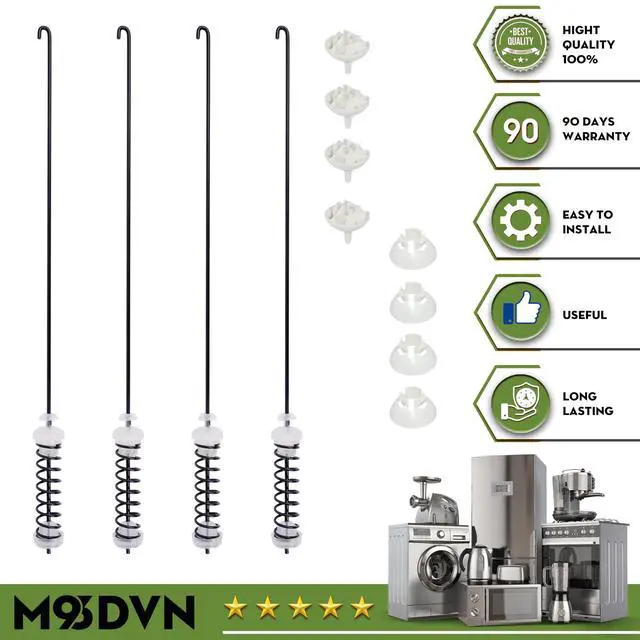 Alt view image 6 of 6 - Suspension Rod Kit Replacement For Kenmore 110.21292013 110.5142512 110.5142510 110.5072010 110.5072011 110.5142511 110.5072012 7MKTWS300DW0 Washing Machine