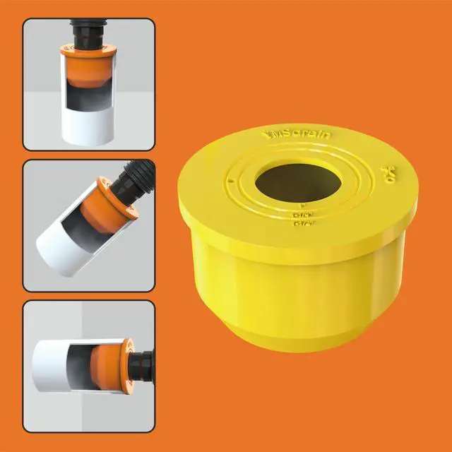 Alt view image 6 of 6 - Washing Machine Drain Outlet Plug, Silicone Sealing Plug for 1" ~ 1 1/2" Inlet Pipe, Durable & Easy to Install, Sewer Seal Coupler for Washing Machine Box (2" Outlet)