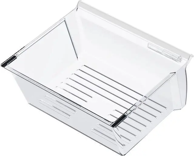 Alt view image 7 of 7 - 2188656 Replacement Crisper Drawer (Upper) Compatible with Whirlpool Kenmore Refrigerator Upper Bin with Humidity Control Plastic (PS) Clear