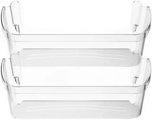 Main image of 242126602 Refrigerator Door Bin Shelf (Bottom) Compatible with Frigidaire Electrolux Refrigerator AP6278233 FFSS2625TS0 AP6278233 PS12364199 EAP12364199 Replacement Side Rack Basket Clear 2PCs