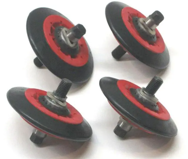 Main image of 4581EL2002A Dryer Drum Roller Wheel and Shaft Pack of 4 for LG 4581EL2002C