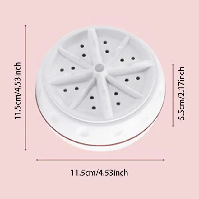 Alt view image 3 of 7 - Portable Mini USB Washing Machine, Convenient Mini Turbo Washing Machine, USB Travel Ultrasonicturbo Clothes Washer Suitable for Home, Business, Rv, College, Camping, Cleaning Socks Underwear (Pink)