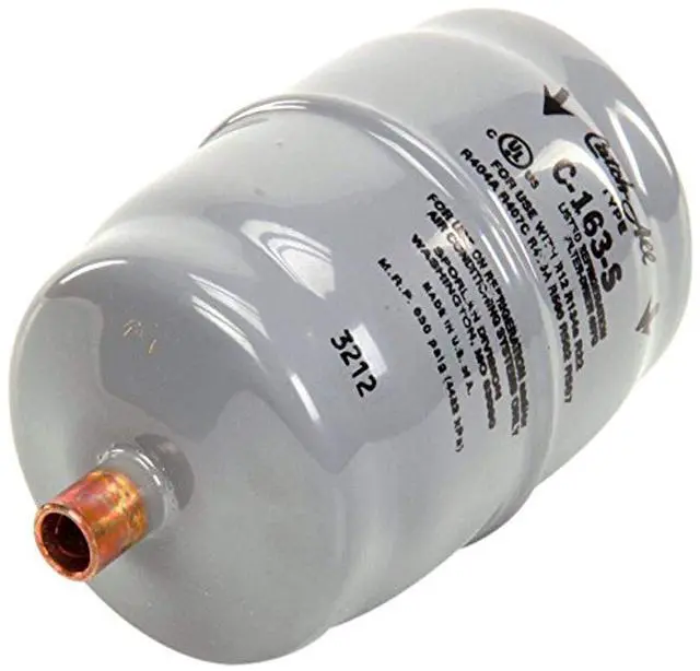 Main image of C-163-S 3/4 to 5 TON, 3/8 ODF Solder, 3/8" ODF Solder Liquid, for Refrigeration and AC Systems, LINE Filter Drier, W/Burnout CLEANUP CORE
