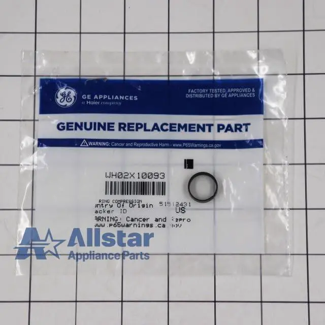 Alt view image 2 of 4 - WH02X10093 Washing Machine Knob Compression Ring
