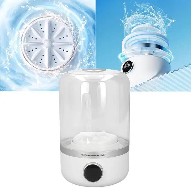 Alt view image 7 of 7 - Underwear Washing Machine Rechargeable Cordless Mini Portable Travel | Underwear Washing Machine Rechargeable Mini Washer for Travel Camping Dormitory