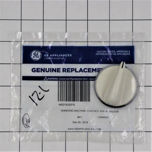 Main image of WE01X20379 Washing Machine Bisque Timer Knob