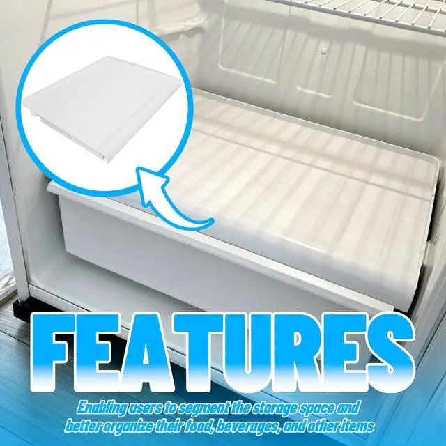Alt view image 4 of 7 - WR32X10398 Crisper Pan Cover Compatible with GE Hotpoint Refrigerator that are 14cf 15cf 17cf Vegetable Drawer Crisper Cover Replacement for WR32X1094 PS890565 AP3426095