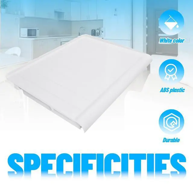 Alt view image 5 of 7 - WR32X10398 Crisper Pan Cover Compatible with GE Hotpoint Refrigerator that are 14cf 15cf 17cf Vegetable Drawer Crisper Cover Replacement for WR32X1094 PS890565 AP3426095